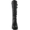 GLOBALWIN Women’s Knee-High Fashion Boots Wide Calf Flat Dressy Fall Winter Fashion Boots For Women(22yy01 Grey)