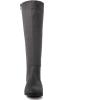 GLOBALWIN Women’s Knee-High Fashion Boots Wide Calf Flat Dressy Fall Winter Fashion Boots For Women(22yy02 Grey)