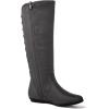 GLOBALWIN Women’s Knee-High Fashion Boots Wide Calf Flat Dressy Fall Winter Fashion Boots For Women(22yy02 Grey)