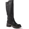 GLOBALWIN Women’s Knee-High Riding Boots Tall Fashion Boots with Chunky Low Heel & Side Zipper Everyday Wear Casual Boots For Women(19yy15 Black2)