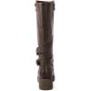 GLOBALWIN Women’s Knee-High Riding Boots Tall Fashion Boots with Chunky Low Heel & Side Zipper Everyday Wear Casual Boots For Women(19yy15 Brown2)