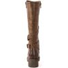 GLOBALWIN Women’s Knee-High Riding Boots Tall Fashion Boots with Chunky Low Heel & Side Zipper Everyday Wear Casual Boots For Women(19yy15 Camel2)