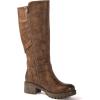 GLOBALWIN Women’s Knee-High Riding Boots Tall Fashion Boots with Chunky Low Heel & Side Zipper Everyday Wear Casual Boots For Women(19yy15 Camel2)