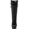 GLOBALWIN Women’s Lace Up Back Knee High Fashion Boots(19yy29 Black2)