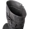 GLOBALWIN Women’s Mid Calf Dress Boots Biker Motorcycle Riding Boots Women For Women(21yy08grey)