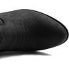 GLOBALWIN Women’s Mid Calf The Western Cowboy Boots Fashion Cowgirl Boots For Women Low Heel(22yy10 Black2)