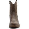 GLOBALWIN Women’s Mid Calf The Western Cowboy Boots Fashion Cowgirl Boots For Women Low Heel(22yy10 Brown 1)