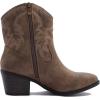 GLOBALWIN Women’s Mid Calf The Western Cowboy Boots Fashion Cowgirl Boots For Women Low Heel(22yy10 Camel2)