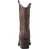 GLOBALWIN Women’s Mid Calf The Western Cowgirl Boots Fashion Cowboy Boots For Women Chunky Low Heel(19yy17brown)