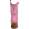 GLOBALWIN Women’s Mid Calf The Western Cowgirl Boots Fashion Cowboy Boots For Women Chunky Low Heel(19yy17pink)