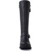 GLOBALWIN Women’s Quilted Knee High Boots Low Heel Comfortable Fashion Dressy Riding Boots For Women(19yy03 Black2)