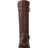 GLOBALWIN Women’s Quilted Knee High Boots Low Heel Comfortable Fashion Dressy Riding Boots For Women(19yy03brown)