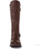 GLOBALWIN Women’s Quilted Knee High Boots Low Heel Comfortable Fashion Dressy Riding Boots For Women(19yy03brown2)