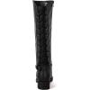 GLOBALWIN Women’s Quilted Knee High Fashion Boots Strappy Boots For Women(21yy10 Black5)