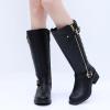 GLOBALWIN Women’s Quilted Knee-High Fashion Dressy Riding Boots(17yy01 Black)