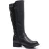 GLOBALWIN Women’s Quilted Knee-High Fashion Dressy Riding Boots(17yy01 Black)