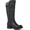 GLOBALWIN Women’s Quilted Knee-High Fashion Dressy Riding Boots(17yy01 Black3)