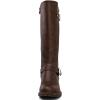 GLOBALWIN Women’s Quilted Knee-High Fashion Dressy Riding Boots(17yy01 Brown)
