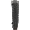 GLOBALWIN Women’s Quilted Knee-High Fashion Dressy Riding Boots(17yy01 Grey)
