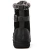 GLOBALWIN Women’s Snow Boots Waterproof Ankle Booties Winter Boots For Women, Insulated Warm Black Fur Boots, Non-Slip Outdoor Hiking Boots For Rain and Snow(1817 Black2)