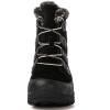 GLOBALWIN Women’s Snow Boots Waterproof Ankle Booties Winter Boots For Women, Insulated Warm Black Fur Boots, Non-Slip Outdoor Hiking Boots For Rain and Snow(1817 Black2)