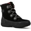 GLOBALWIN Women’s Snow Boots Waterproof Ankle Booties Winter Boots For Women, Insulated Warm Black Fur Boots, Non-Slip Outdoor Hiking Boots For Rain and Snow(1817 Black3)
