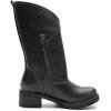 GLOBALWIN Women’s The Twisted Rider Motorcycle Boots Mid-Calf Fashion Boots For Women Low Heel(18yy01 Distressed Brown)