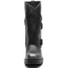 GLOBALWIN Women’s The Twisted Rider Motorcycle Boots Mid-Calf Fashion Boots For Women Low Heel(18yy01 Distressed Silver)