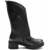 GLOBALWIN Women’s The Twisted Rider Motorcycle Boots Mid-Calf Fashion Boots For Women Low Heel(18yy01 Distressed Silver)