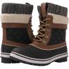 GLOBALWIN Women’s Waterproof Winter Boots Snow Boots For Women(1910 Black/Brown)