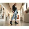 GLOBALWIN Women’s Western Ankle Booties Snipped Square Toe Embroidered Cowboy Chelsea Boots, Low Stacked Block Heel, Comfortable Pull-On Short Cowgirl Boots(25yy05 Black)