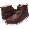 GLOBALWIN Mens Classic Lace Up Winter Water Resistnat Chukka Boots(1640 Dark Brown)