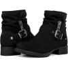 GLOBALWIN Women’s Ankle Boots for Women Booties for Women Low Heel(16black)