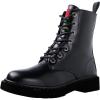 GLOBALWIN Women’s Combat Boots Lace Up Boots For Women Ankle Booties For Women Low Heel(19yy26 Black)