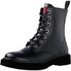 GLOBALWIN Women’s Combat Boots Lace Up Boots For Women Ankle Booties For Women Low Heel(19yy27 Black)