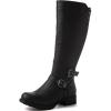 GLOBALWIN Women’s Knee High Fashion Boots For Women(21yy10 Black)