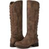 GLOBALWIN Women’s Quilted Knee High Fashion Boots Strappy Boots For Women(21yy10 Camel5)