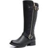 GLOBALWIN Women’s Quilted Knee-High Fashion Dressy Riding Boots(17yy01 Black)