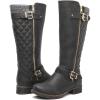GLOBALWIN Women’s Quilted Knee-High Fashion Dressy Riding Boots(17yy01 Grey)
