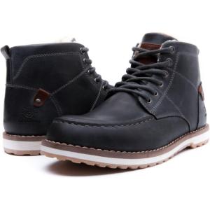 GLOBALWIN Mens Classic Lace Up Winter Water Resistnat Chukka Boots(1640 Grey)