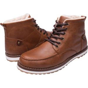GLOBALWIN Mens Classic Lace Up Winter Water Resistnat Chukka Boots(1640 Tan)