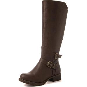 GLOBALWIN Women’s Knee High Fashion Boots For Women(21yy10 Brown)