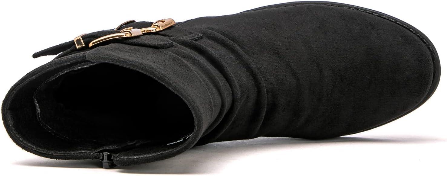 imageGLOBALWIN Womens Ankle Boots Fashion Booties For Women Low Heel21yy09 Black2