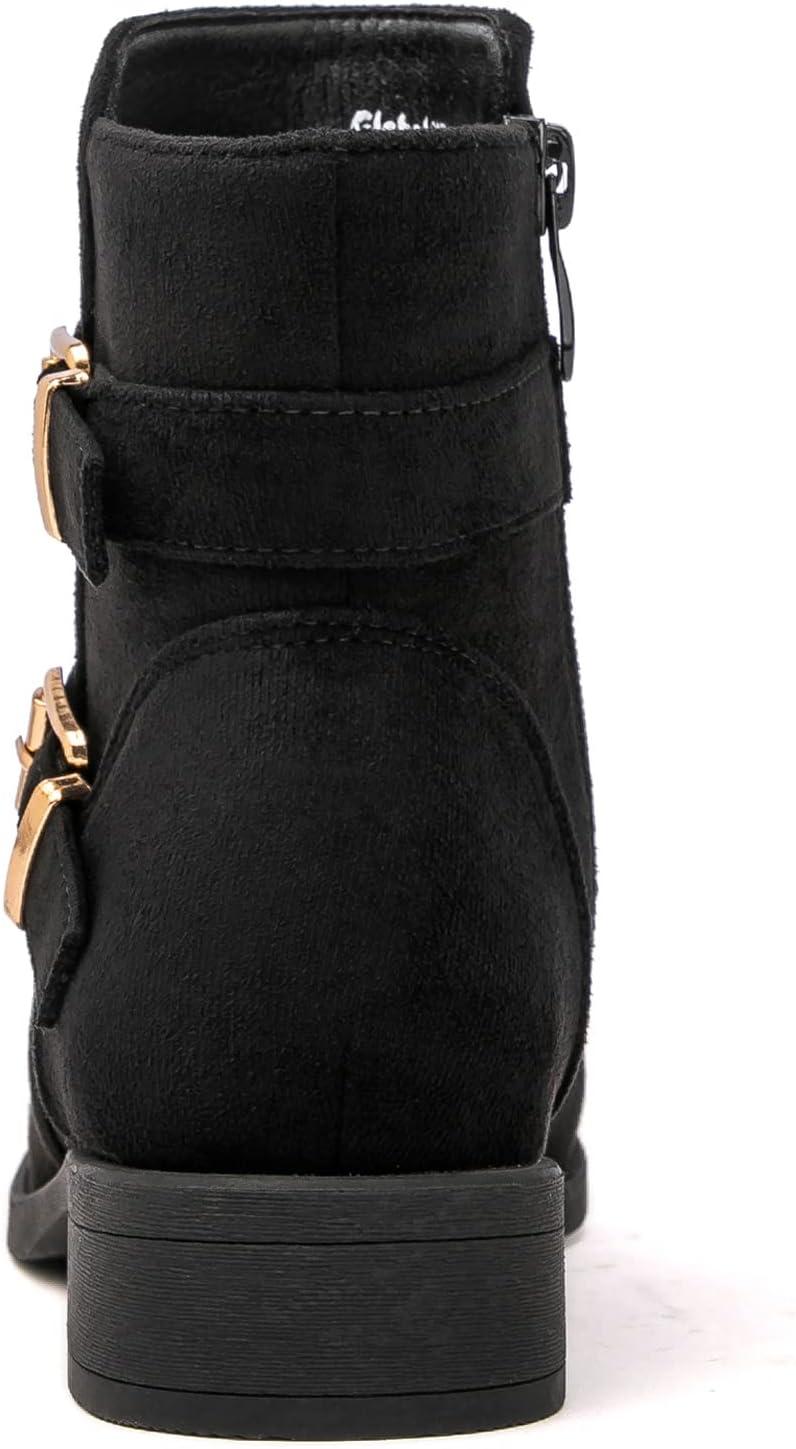 imageGLOBALWIN Womens Ankle Boots Fashion Booties For Women Low Heel21yy09 Black2