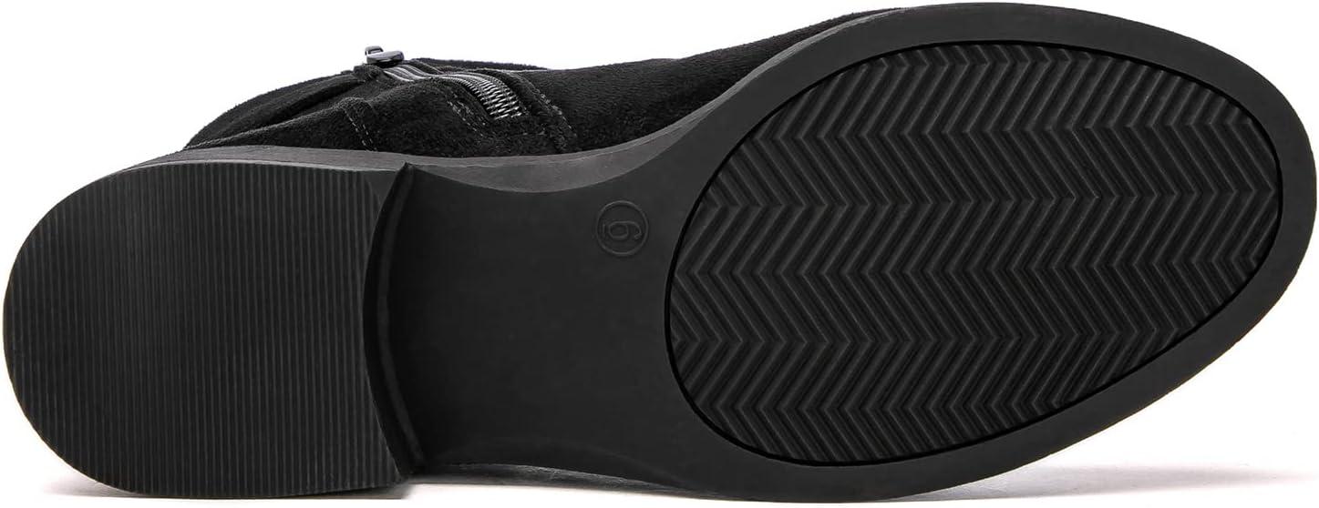 imageGLOBALWIN Womens Ankle Boots Fashion Booties For Women Low Heel21yy09 Black2