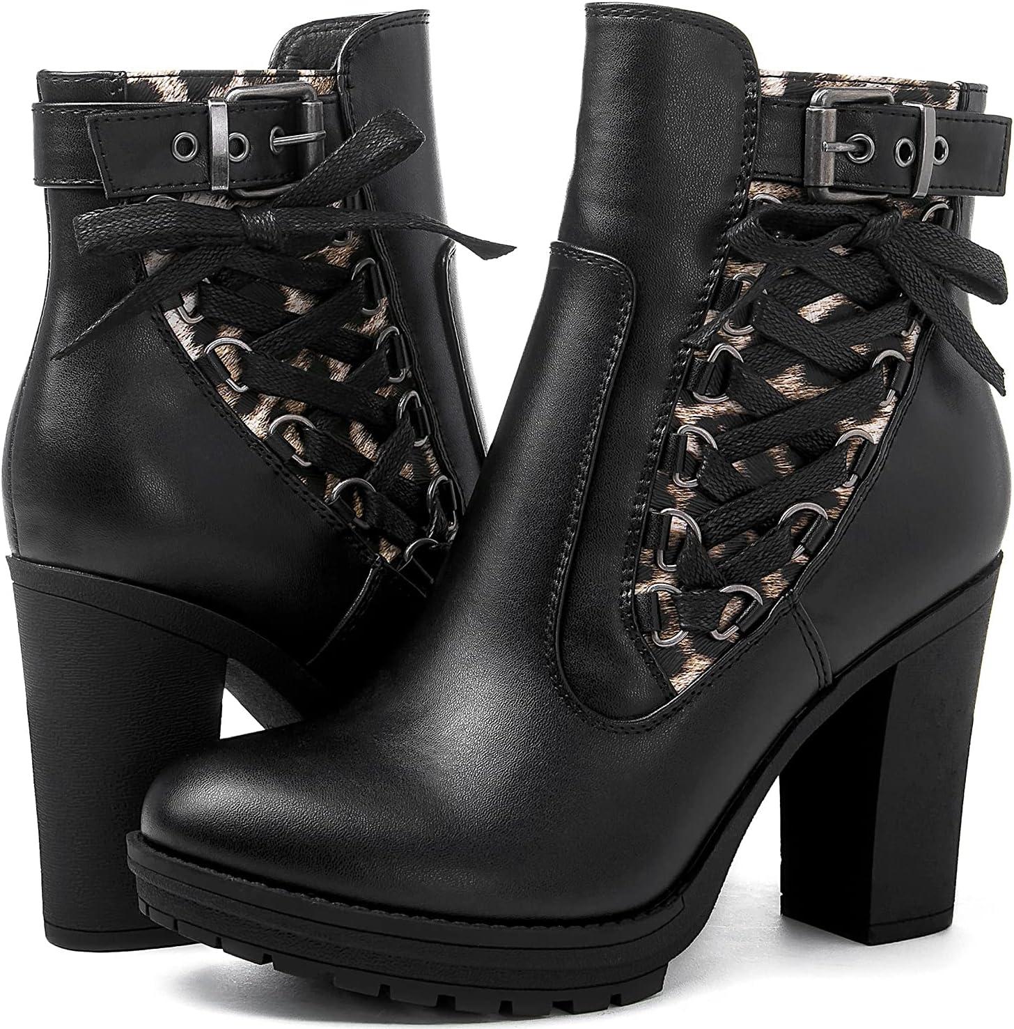imageGLOBALWIN Womens High Heel Boots For Women21yy06black