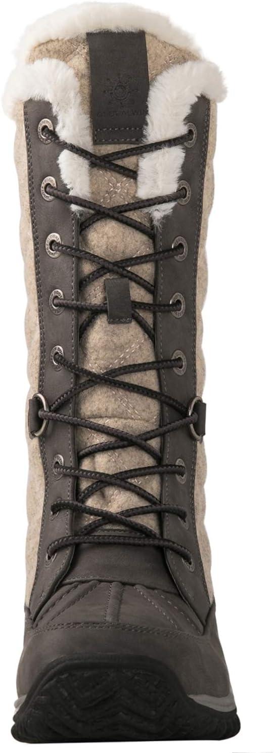 imageGLOBALWIN Womens Mid Calf Winter Snow Boots1913greyBeige