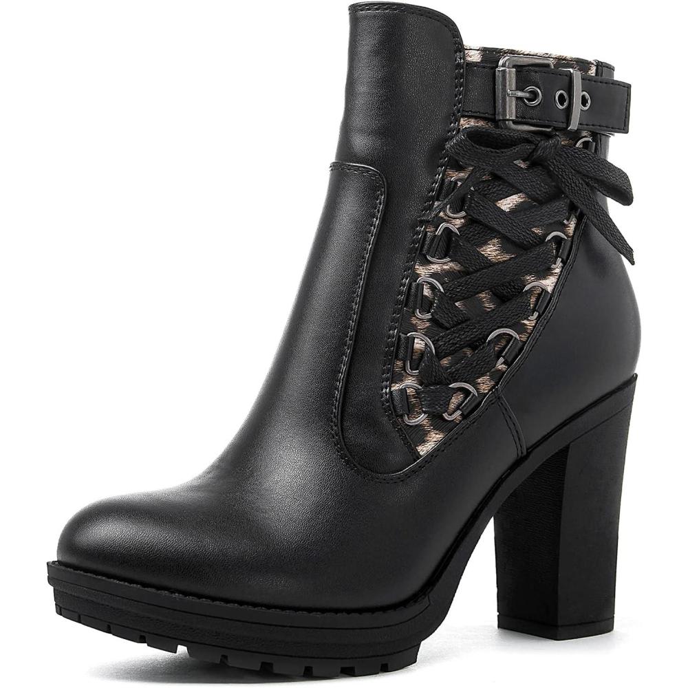 imageGLOBALWIN Womens High Heel Boots For Women21yy06black