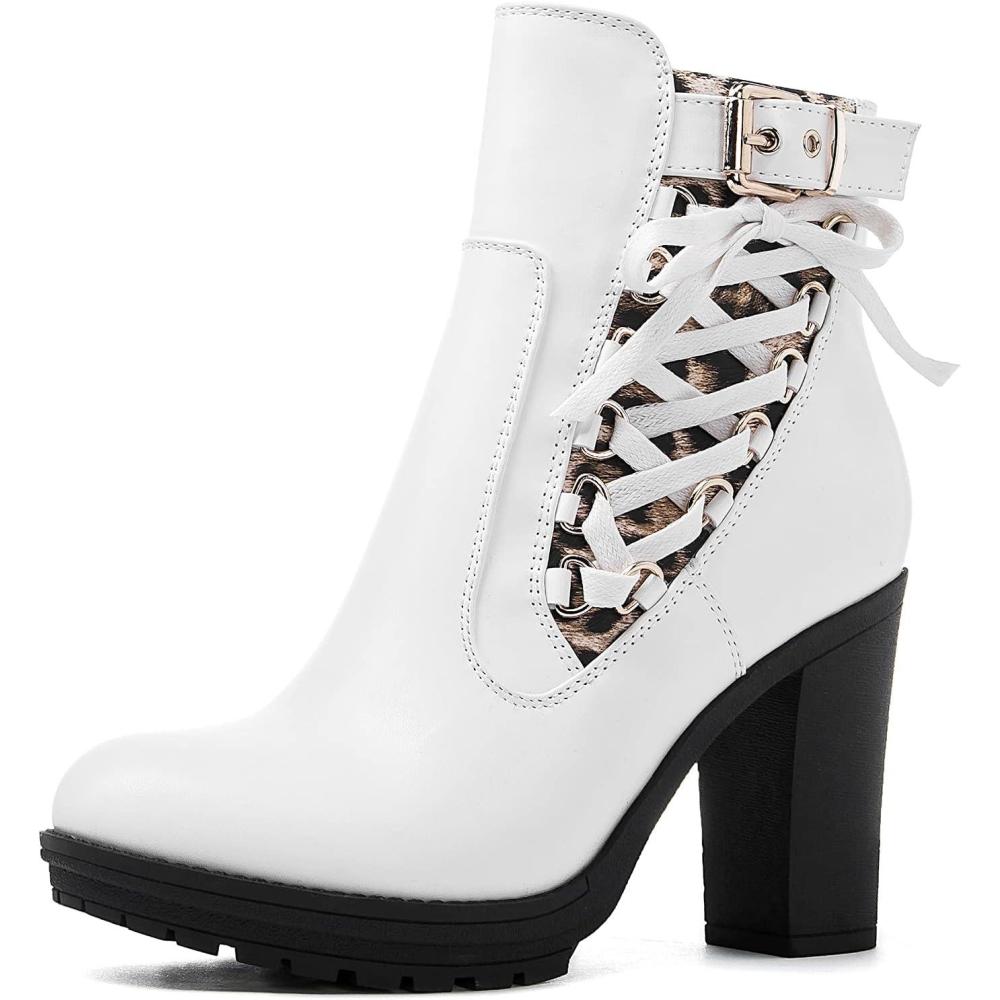 imageGLOBALWIN Womens High Heel Boots For Women21yy06white