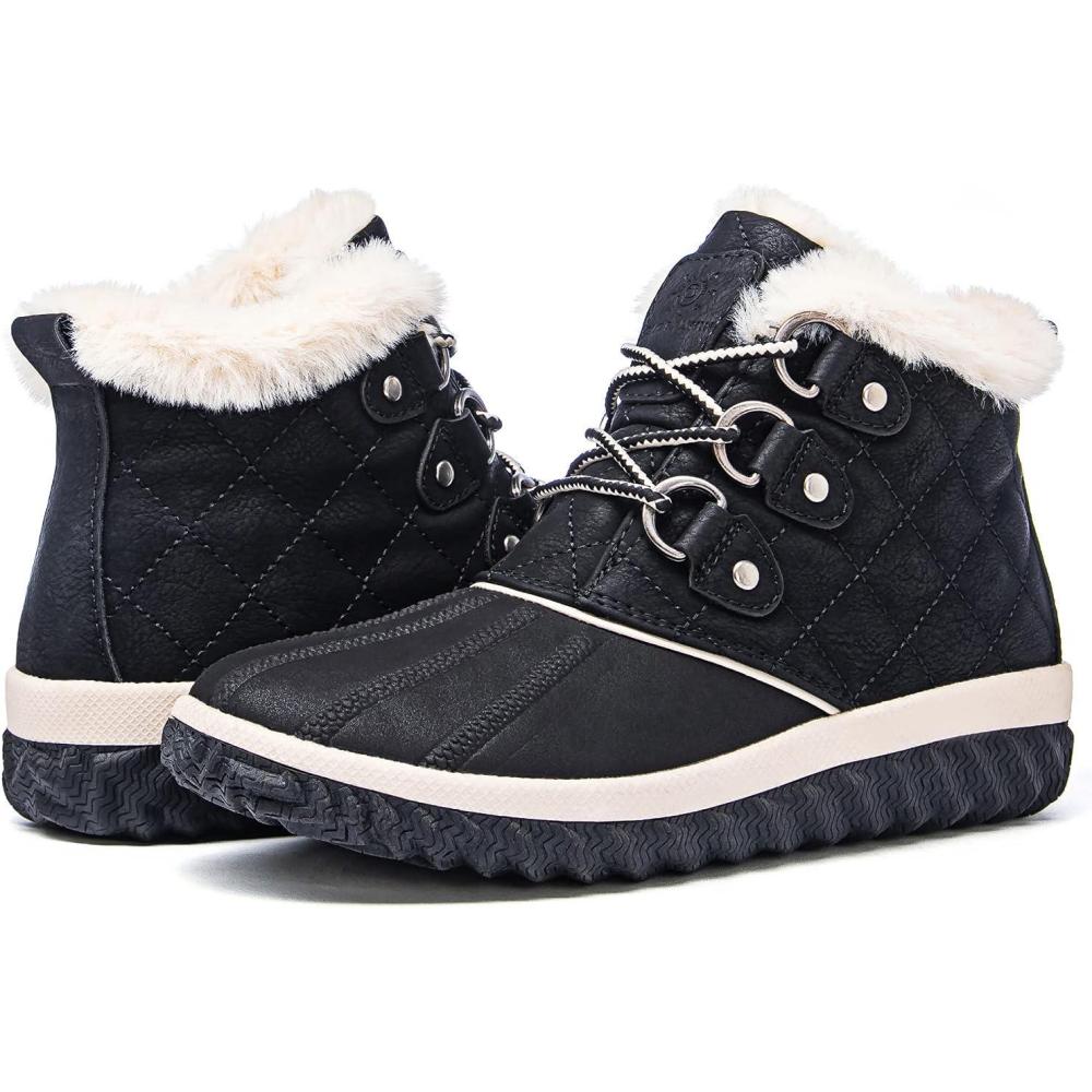 imageGLOBALWIN Womens Winter Boots Ankle Boots21yy26 Black